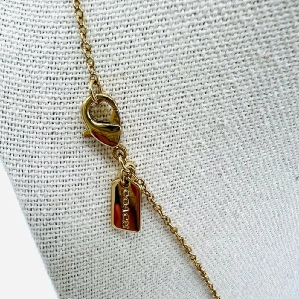 COACH Heart-Shaped Pendant Necklace‎ (BRAND-NEW & BEAUTIFUL!) - Picture 4 of 5